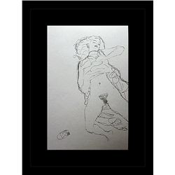 Gustav Klimt Erotic Sketch Lithograph