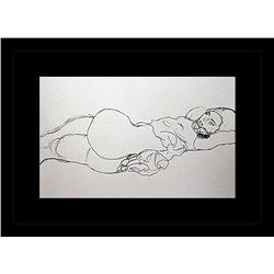 Gustav Klimt Erotic Sketch Lithograph