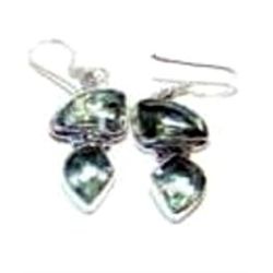 Green Amethyst Earrings