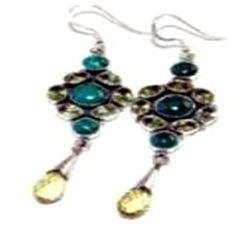 Coated Drusy Earrings