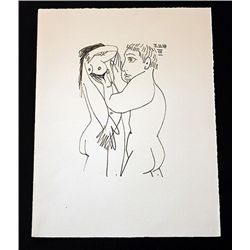 PICASSO 1970 LE GOUT DE BONHEUR LITHOGRAPH