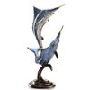 Image 1 : DOUBLE MARLIN BRONZE SCULPTURE