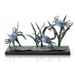 CRAB TRIO BRONZE SCULPTURE
