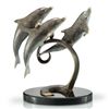 Image 1 : DOLPHIN GROUP BRONZE SCULPTURE