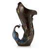 Image 1 : CAST BRONZE PEACOCK VASE