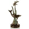 Image 1 : DOUBLE DOLPHINS BRONZE SCULPTURE