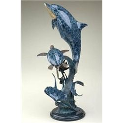 DOLPHIN'S WORLD BRONZE SCULPTURE