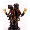 Image 1 : "CONFIDENCE" BRONZE SCULPTURE LAMP - A. MOREAU