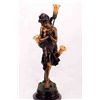 Image 1 : "MANDOLIN ON BACK" BRONZE SCULPTURE LAMP - A. MOREAU