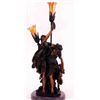 Image 1 : "BACCHANALIA" BRONZE SCULPTURE LAMP - CLODION