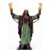 Image 1 : "SACRED HEART" BRONZE SCULPTURE LAMP - P. DUBOIS