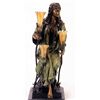 Image 1 : "SEATED EGYPTIAN GIRL" BRONZE SCULPTURE LAMP - GUELLOT