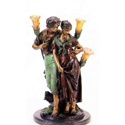 "LOVERS" BRONZE SCULPTURE LAMP - MADRASSI