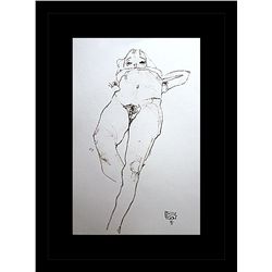 Egon Schiele Erotic Sketch Lithograph