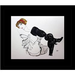 Egon Schiele Erotic Sketch Lithograph