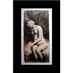 Rembrandt Erotic Sketch Lithograph