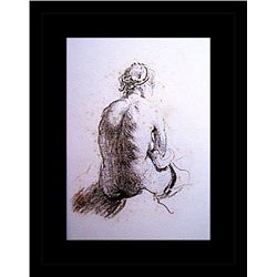 Rembrandt Erotic Sketch Lithograph