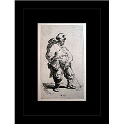 Rembrandt Erotic Sketch Lithograph