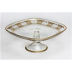 ITALIAN CRYSTAL 12" SQUARE CAKE PLATE