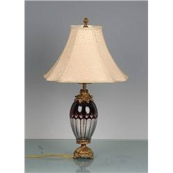 ITALIAN RED CRYSTAL LAMP