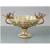 Image 1 : PORCELAIN & BRASS BOWL W/ BIRDS