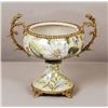 Image 1 : ORIENTAL PORCELAIN BOWL W/ BRASS ACCENTS