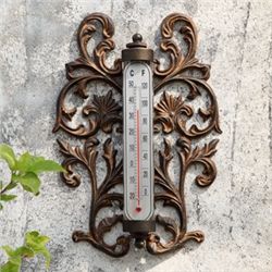 SCROLL WALL MOUNT THERMOMETER