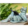 Image 1 : READING CAT GARDEN SCULPTURE