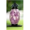 Image 1 : PINK GLASS BIRD FEEDER