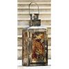 Image 1 : AMBER GLASS LANTERN CANDLE HOLDER