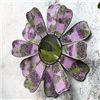 Image 1 : PINK MOSAIC GLASS FLOWER MIRROR