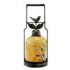 Image 1 : BIRD MOSAIC GLASS LANTERN / CANDLE HOLDER