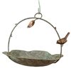 Image 1 : BIRD AND LEAF HANGING BIRD FEEDER