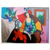 Image 1 : Itzchak Tarkay RED HAT Hand Signed Limited Ed. Serigraph