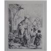 Image 1 : Rembrandt ABRAHAM CASTING OUT HAGAR & ISHMAEL Etching