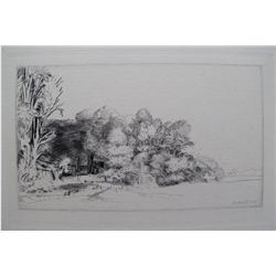 Rembrandt CLUMP OF TREES WITH A VISTA Etching