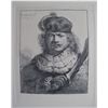 Image 1 : Rembrandt SELF PORTRAIT WITH RAISED SABRE Etching