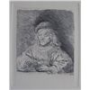 Image 1 : Rembrandt THE CARD PLAYER Etching