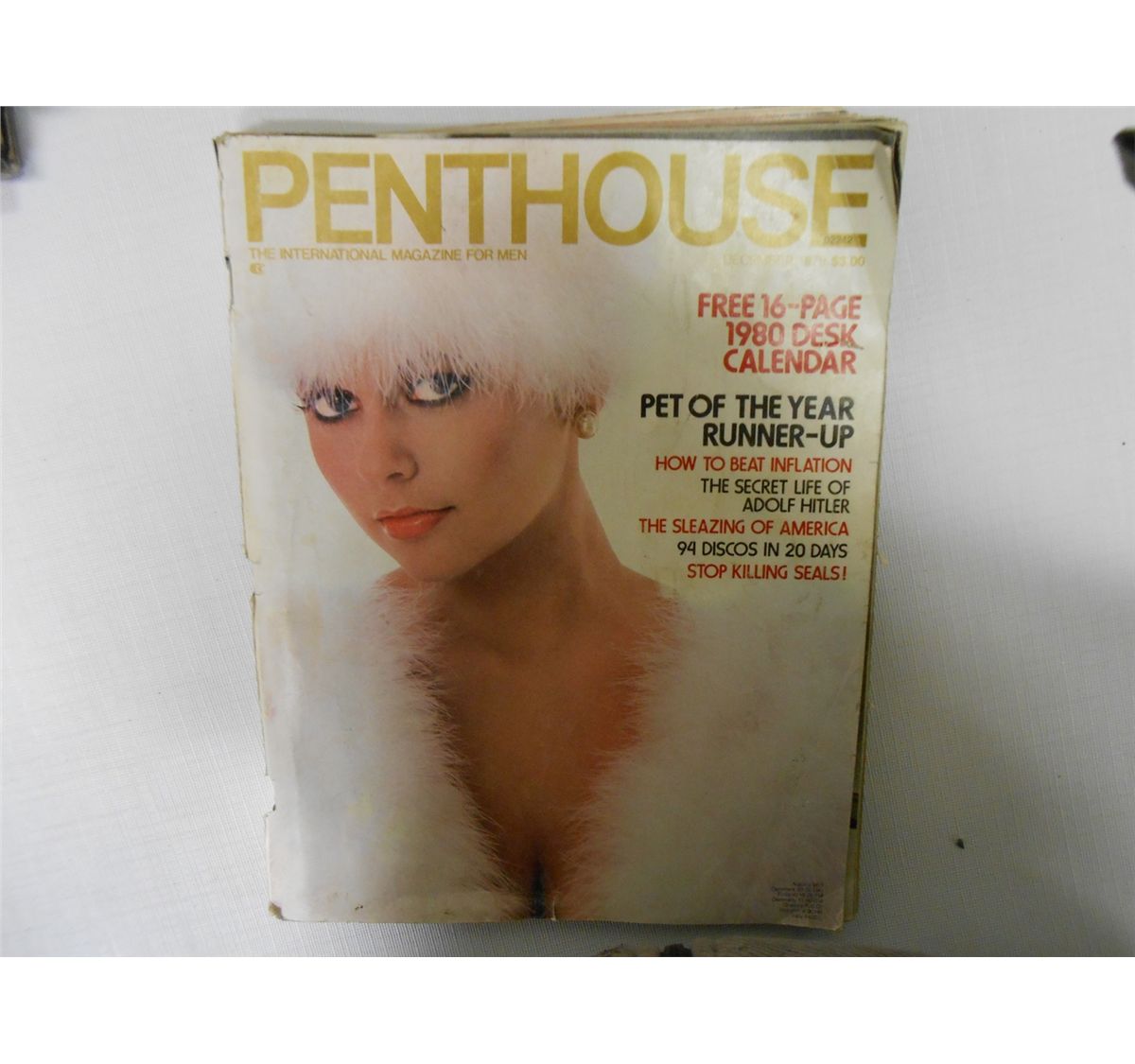 Dec 1976 Judi Gibbs Penthouse With In Tact 1980 Desktop Calendar