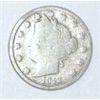 Image 1 : 1912 LIBERTY HEAD "V" NICKEL RED BOOK VALUE IS $4.00+ *NICE EARLY VERY GOOD GRADE NICKEL*!!