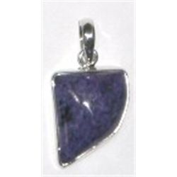 STERLING SILVER .925 *PURPLE CHAROITE* BEAUTIFUL PENDANT TOTAL WEIGHT IS 4.44 GRAMS!!