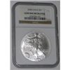 Image 1 : 2008 CERTIFIED 1oz SILVER EAGLE *CERTIFIED BY NGC GEM UNCIRCULATED*!! SILVER EAGLE CAME OUT OF SAFE!