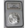 Image 1 : 2005 CERTIFIED 1oz SILVER EAGLE *CERTIFIED BY NGC MS-69*!! SILVER EAGLE CAME OUT OF SAFE!!