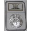 Image 1 : 2002 CERTIFIED 1oz SILVER EAGLE *CERTIFIED BY NGC MS-69*!! SILVER EAGLE CAME OUT OF SAFE!!