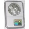 Image 2 : 2002 CERTIFIED 1oz SILVER EAGLE *CERTIFIED BY NGC MS-69*!! SILVER EAGLE CAME OUT OF SAFE!!