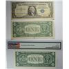 Image 6 : 1957 $1.00 SILVER CERTIFICATE "SPLIT DOWN CENTER" & 1957 B $1.00 SILVER