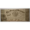 Image 1 : 1865 $10.00 STATE OF GEORGIA NOTE