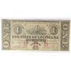 1862 $1 STATE OF LOUISIANA NOTE