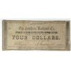 1862 $4 SOUTHERN RAILROAD CO. NOTE