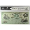 Image 1 : 1873 $1 SOUTH CAROLINA RAILROAD NOTE EST  67